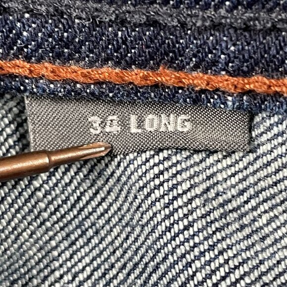 Armani Exchange Jeans Mens 34x34 Distressed Straight Leg Denim - Picture 4 of 11